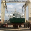 Первый рабочий день на судоремонтной верфи Алексино порт Марина